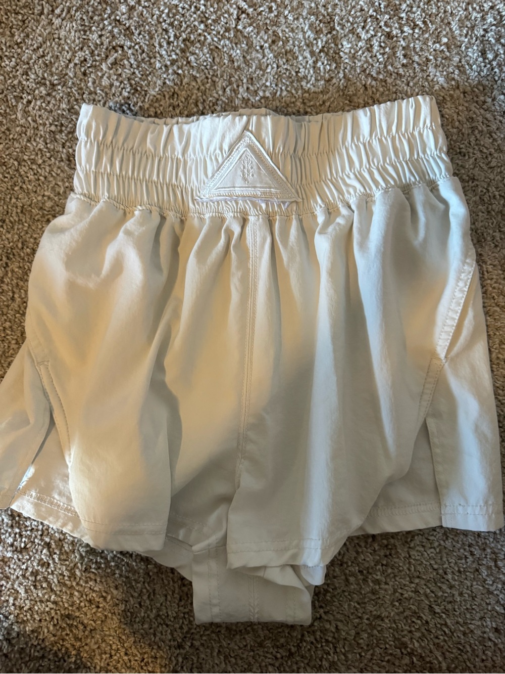 FP Movement by Free People White Athletic Elastic-Waist Shorts